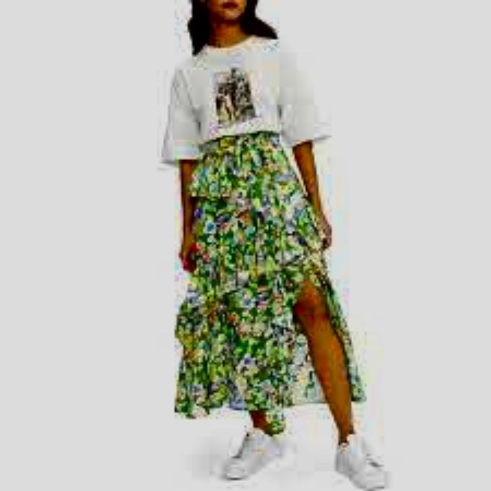 Ted Baker Sundaee Frill Detail Skirt